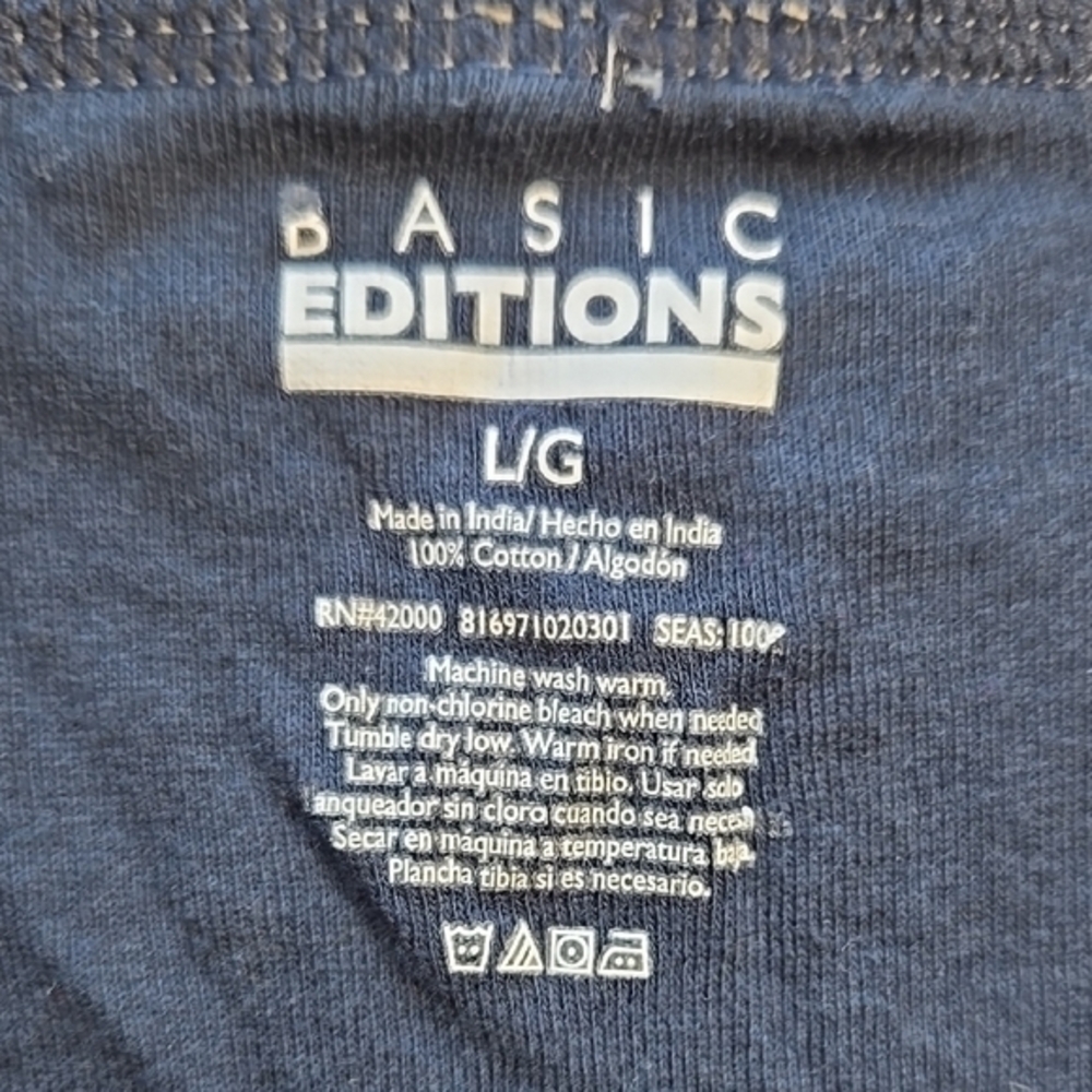 Basic Editions Navy Briefs with Classic Design - Picture 2 of 3